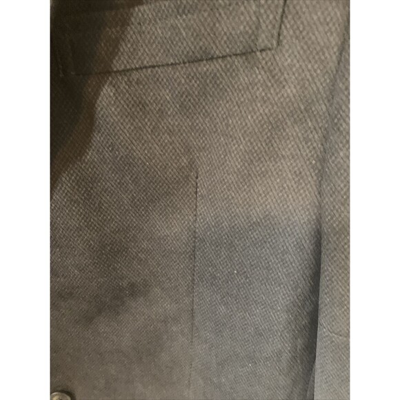 Pronto Uomo M Black Wool Two Button Mens Sport Coat Blazer Jacket - MSRP $149.99 - Picture 3 of 8